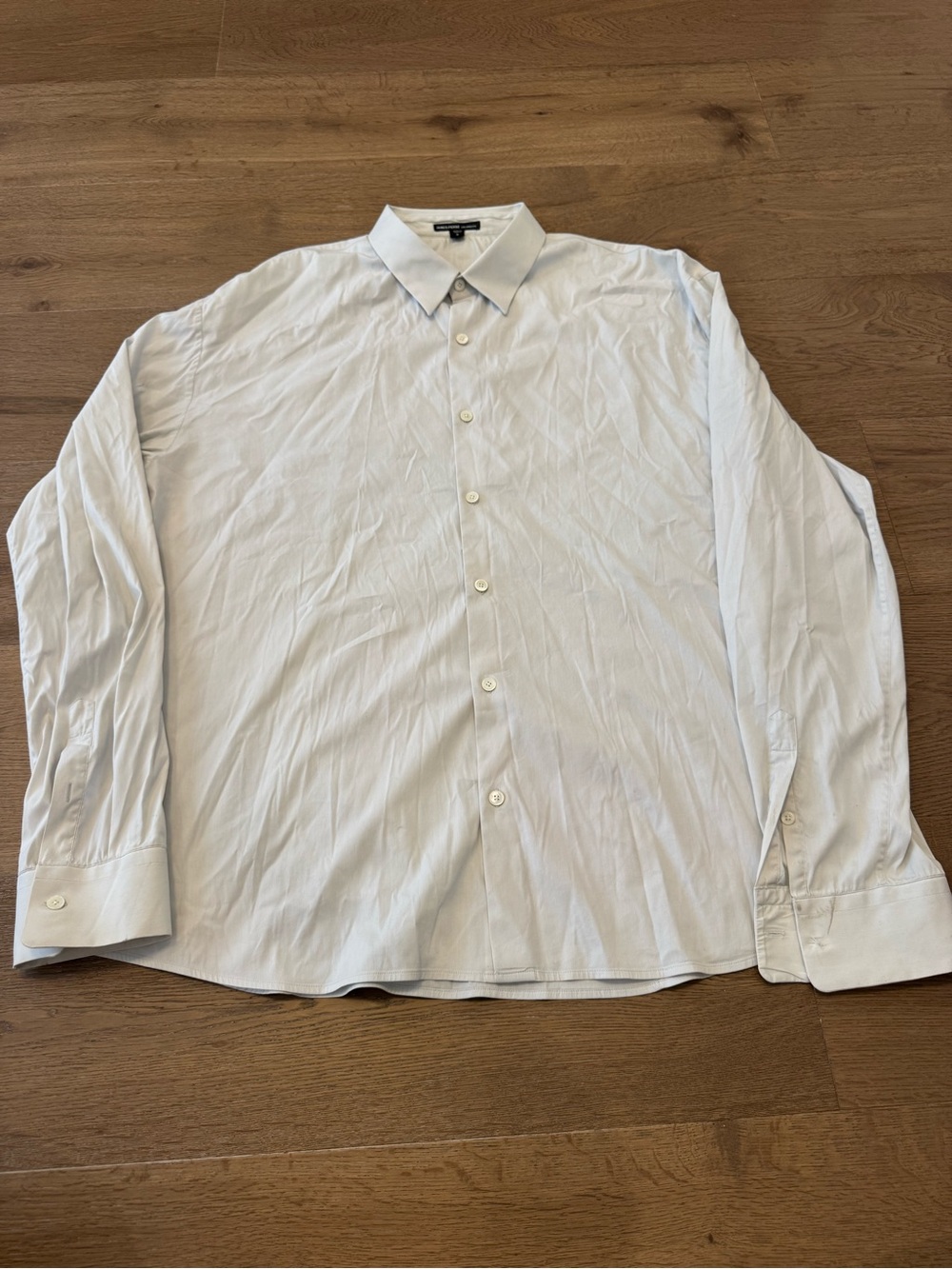 James Perse Light Blue Men's Dress Shirt - Classic Button Front